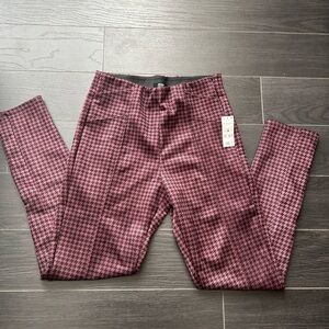 Ardene Black and Pink Houndstooth Pants